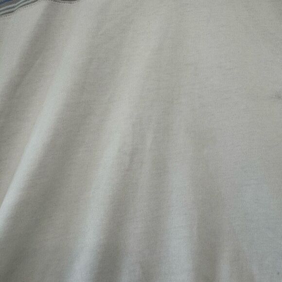 Travis Mathew White Striped Polo Shirt Small Logo Golf Polo Mens Size XLarge - Picture 4 of 16